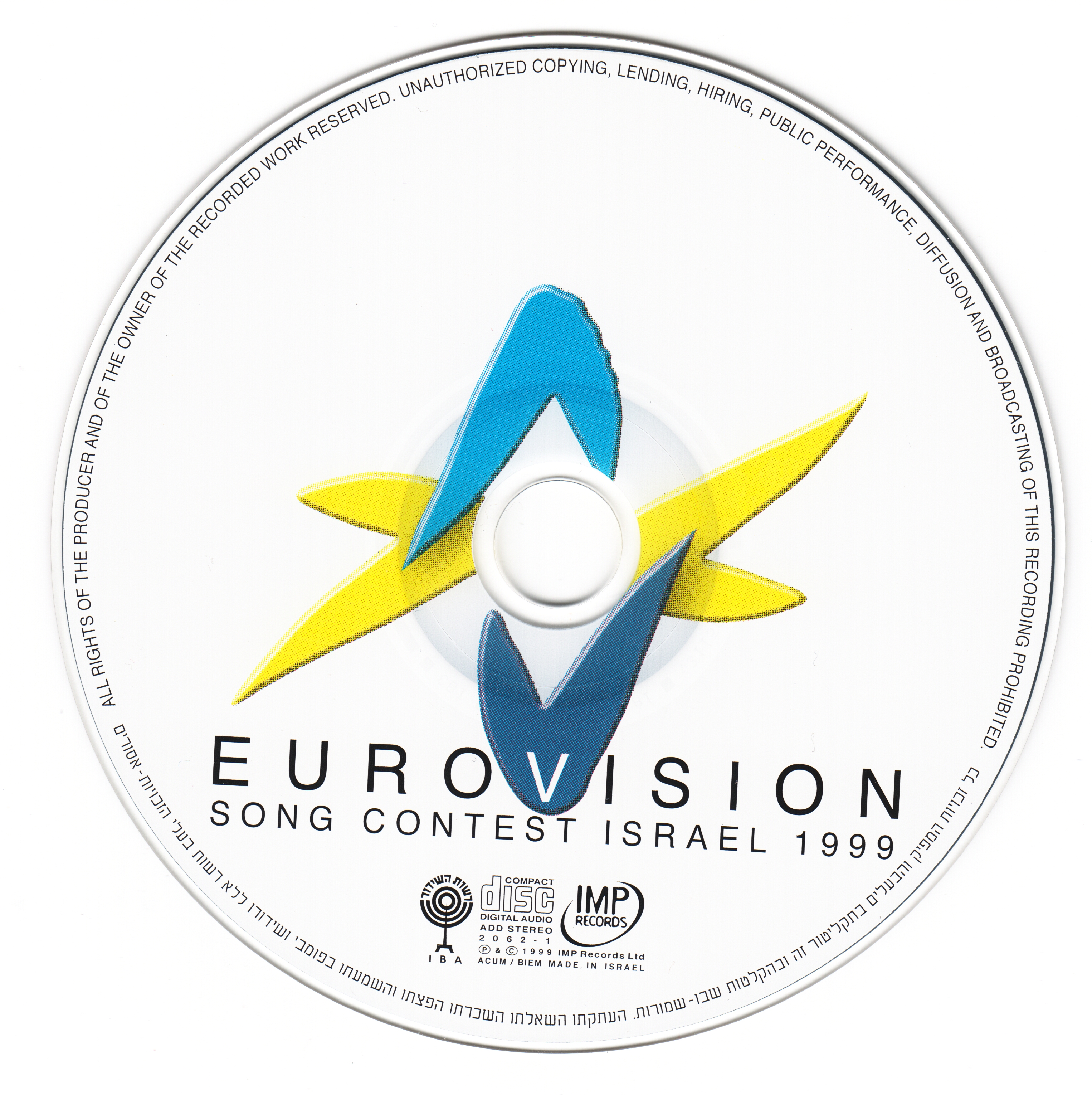 Eurovision Song Contest 1999; Israel : CD